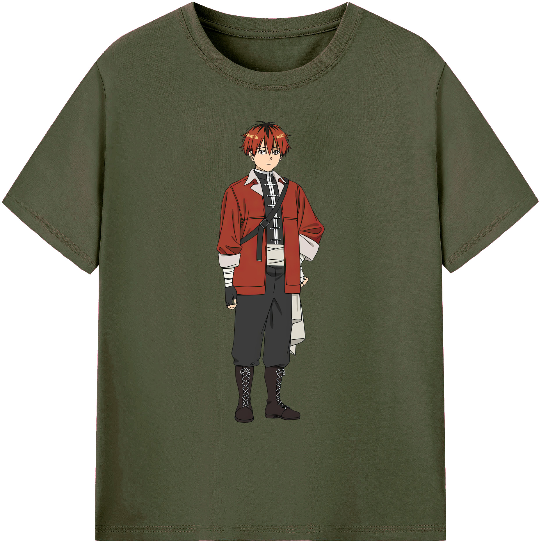 （画像用） 葬送のフリーレン Frieren 綿100％ メンズ半袖Tシャツ｜肌触りやわらか＆通気性